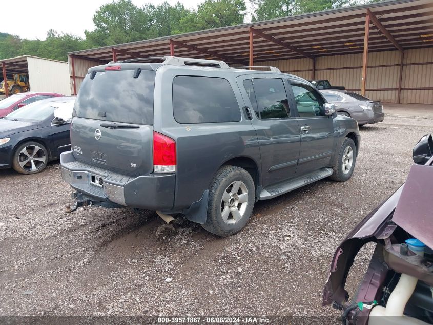 2004 Nissan Pathfinder Armada Se VIN: 5N1AA08A44N703023 Lot: 39571867