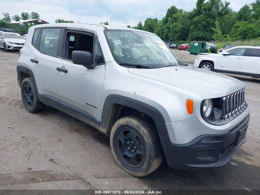 2017 Jeep Renegade Sport 4X4 VIN: ZACCJBAB4HPG35797 Lot: 39571870