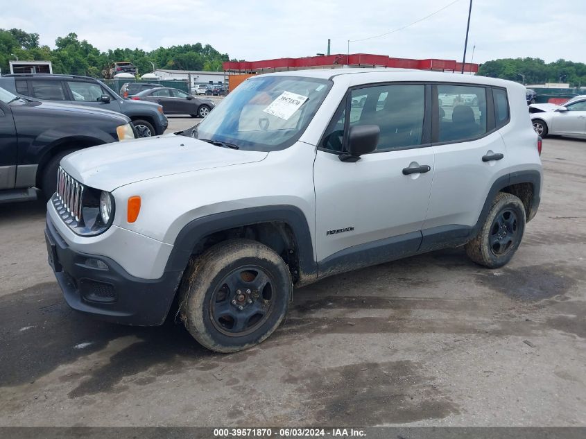 2017 Jeep Renegade Sport 4X4 VIN: ZACCJBAB4HPG35797 Lot: 39571870