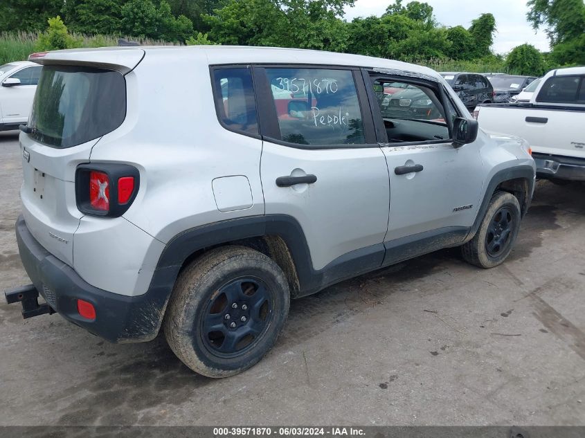 2017 Jeep Renegade Sport 4X4 VIN: ZACCJBAB4HPG35797 Lot: 39571870