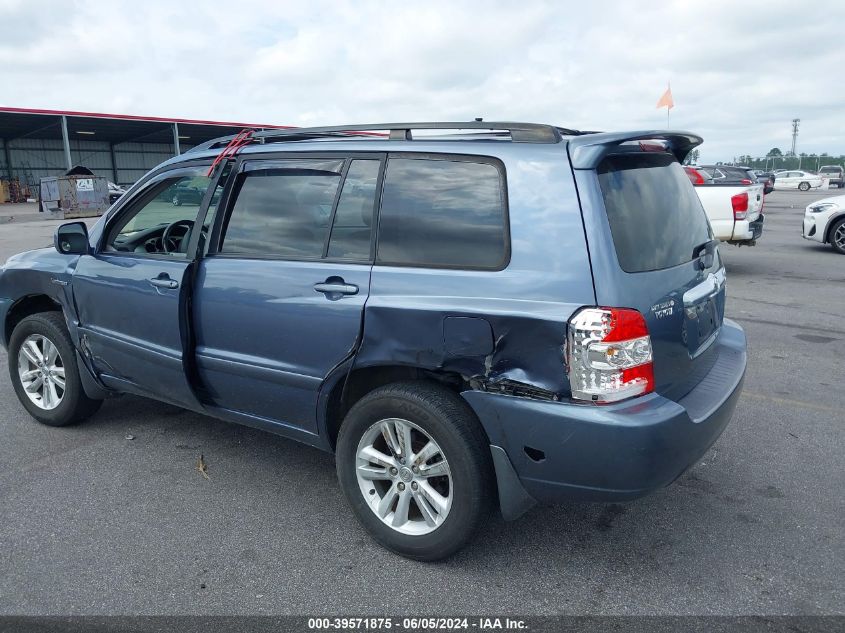 2006 Toyota Highlander Hybrid Limited V6 VIN: JTEDW21A060002757 Lot: 39571875