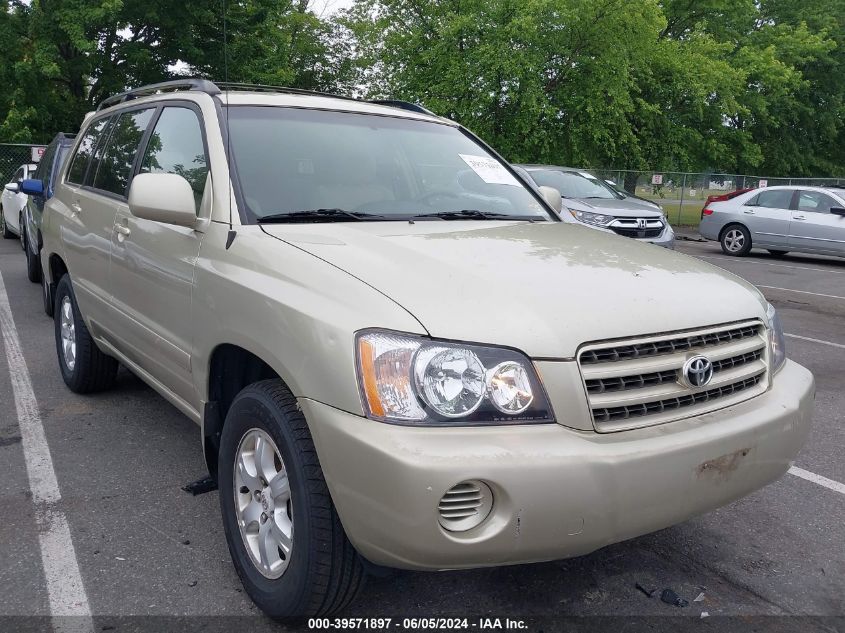 2003 Toyota Highlander V6 VIN: JTEHF21A130128297 Lot: 39571897