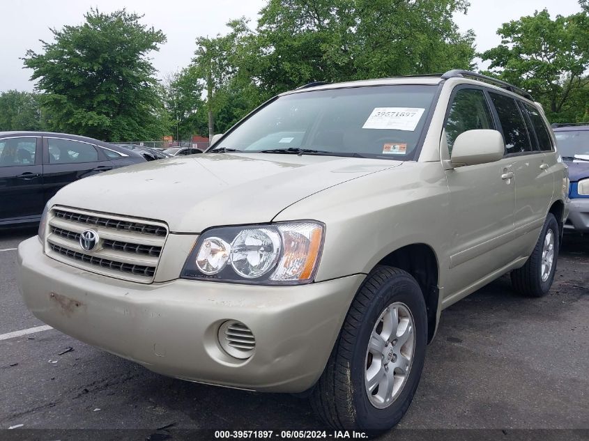 2003 Toyota Highlander V6 VIN: JTEHF21A130128297 Lot: 39571897