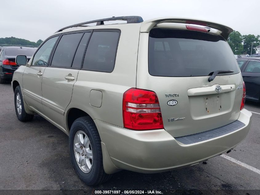 2003 Toyota Highlander V6 VIN: JTEHF21A130128297 Lot: 39571897