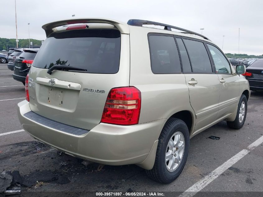 2003 Toyota Highlander V6 VIN: JTEHF21A130128297 Lot: 39571897