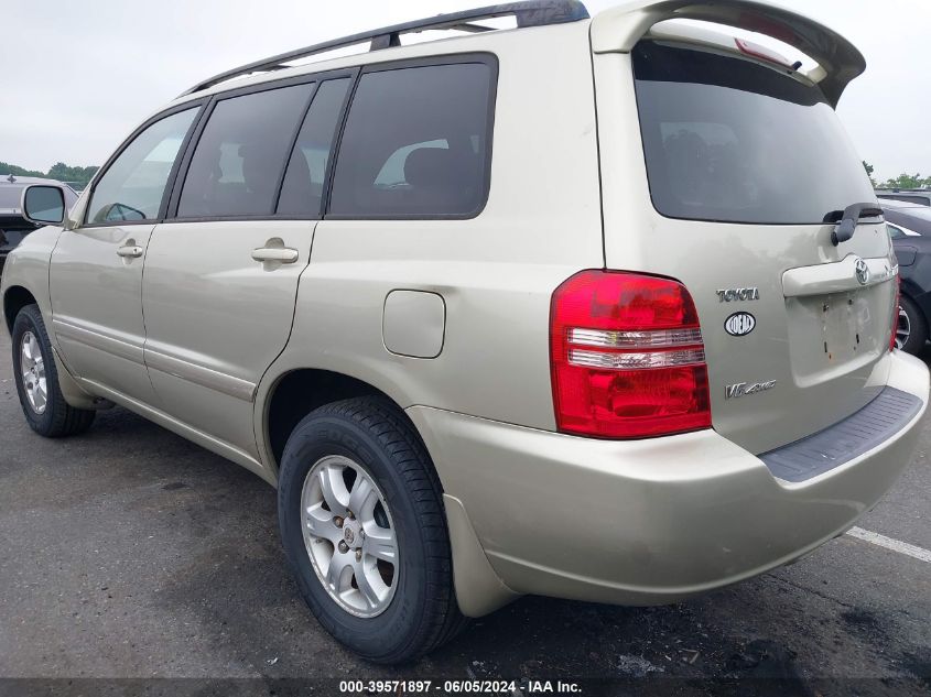 2003 Toyota Highlander V6 VIN: JTEHF21A130128297 Lot: 39571897