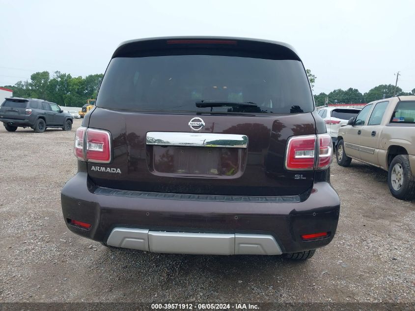 2017 Nissan Armada Sl VIN: JN8AY2ND0H9010382 Lot: 39571912