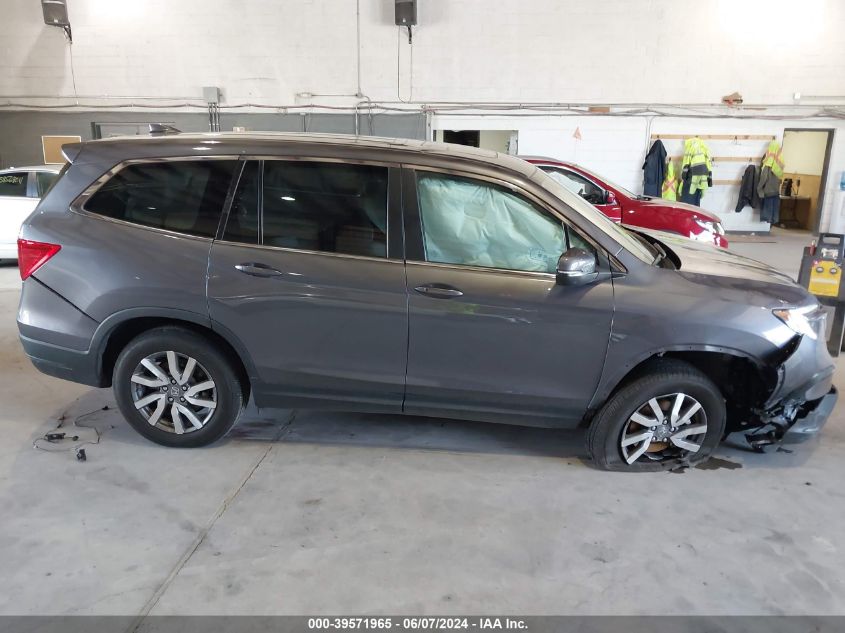 2021 Honda Pilot Awd Ex-L VIN: 5FNYF6H54MB062559 Lot: 39571965