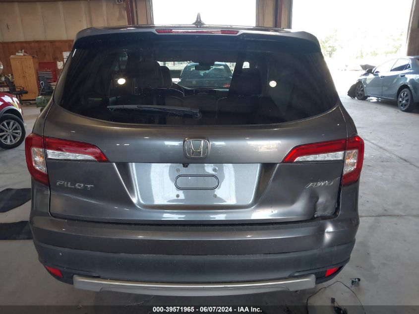 2021 Honda Pilot Awd Ex-L VIN: 5FNYF6H54MB062559 Lot: 39571965