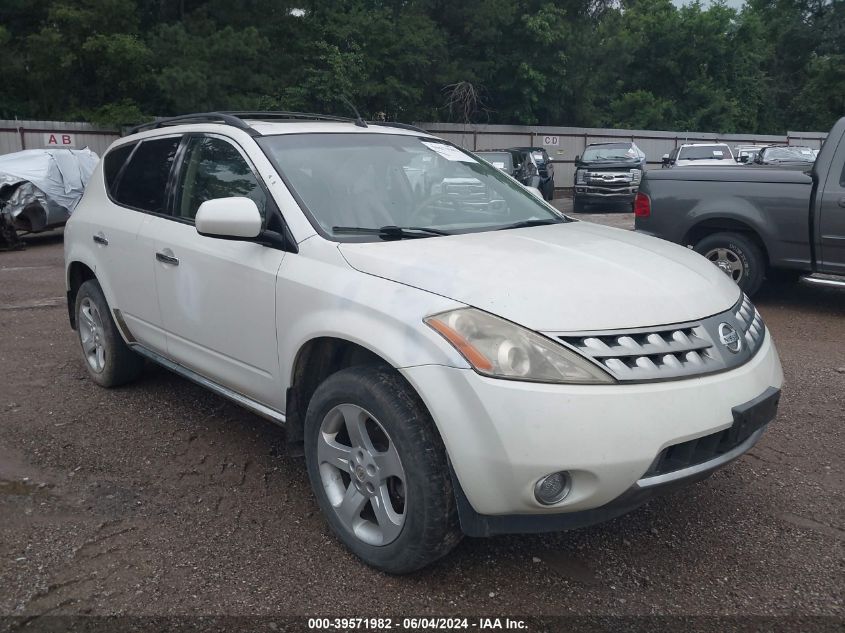 2007 Nissan Murano Sl VIN: JN8AZ08T17W504397 Lot: 39571982