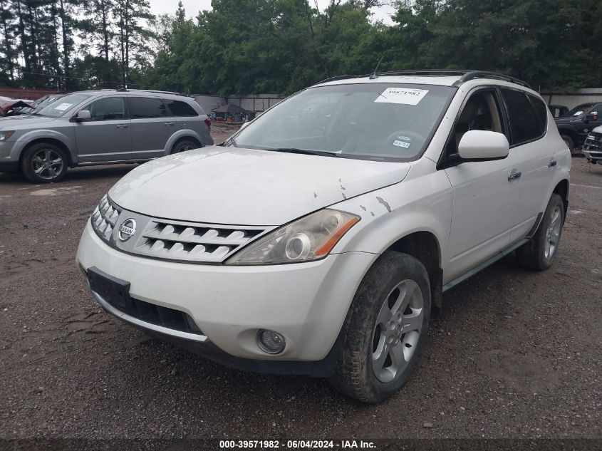 2007 Nissan Murano Sl VIN: JN8AZ08T17W504397 Lot: 39571982