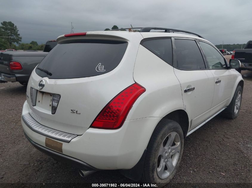 2007 Nissan Murano Sl VIN: JN8AZ08T17W504397 Lot: 39571982