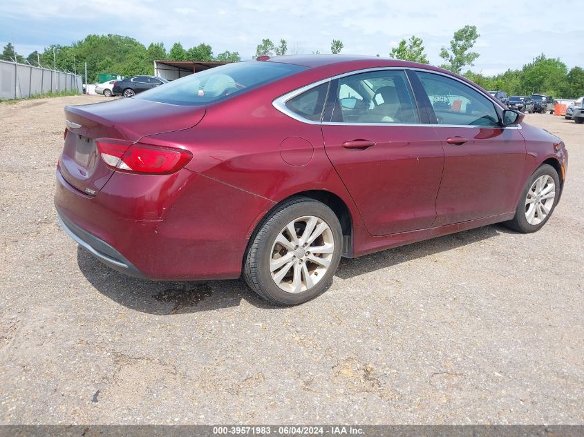 2015 Chrysler 200 Limited VIN: 1C3CCCAB1FN743594 Lot: 39571983