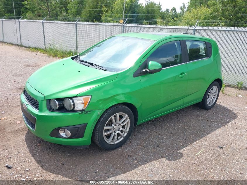 2015 Chevrolet Sonic Lt Auto VIN: 1G1JC6SH8F4161191 Lot: 39572004