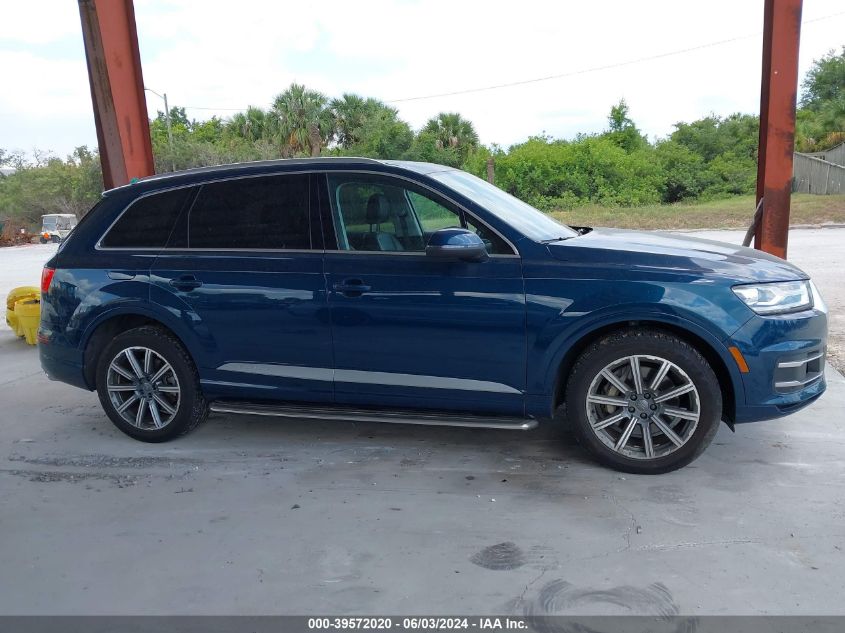 2018 Audi Q7 3.0T Premium VIN: WA1LAAF71JD045974 Lot: 39572020