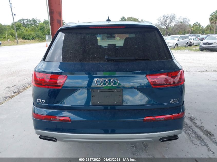 2018 Audi Q7 3.0T Premium VIN: WA1LAAF71JD045974 Lot: 39572020