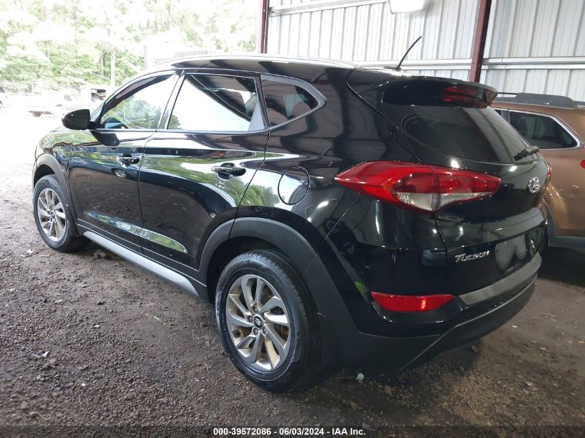 2017 Hyundai Tucson Se VIN: KM8J3CA40HU382156 Lot: 39572086