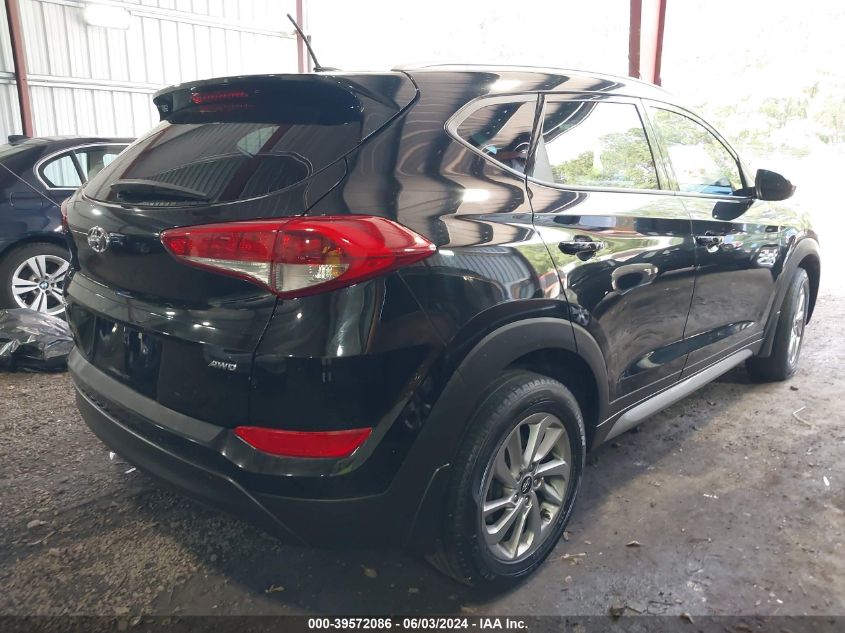 2017 Hyundai Tucson Se VIN: KM8J3CA40HU382156 Lot: 39572086