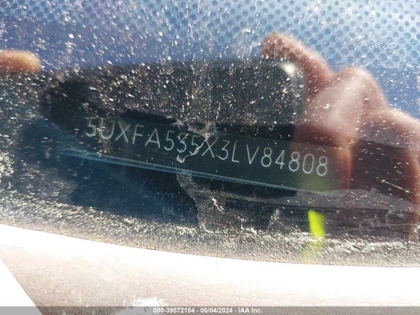2003 BMW X5 3.0I VIN: 5UXFA535X3LV84808 Lot: 39572154