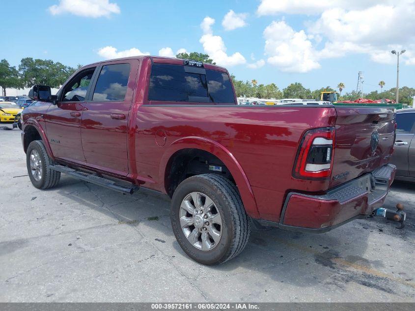 2019 Ram 2500 Laramie 4X4 6'4 Box VIN: 3C6UR5FL0KG703982 Lot: 39572161