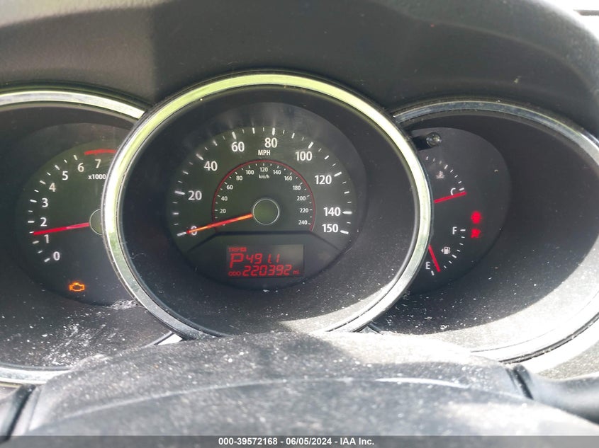 2011 Kia Sorento Lx VIN: 5XYKT3A1XBG079506 Lot: 39572168