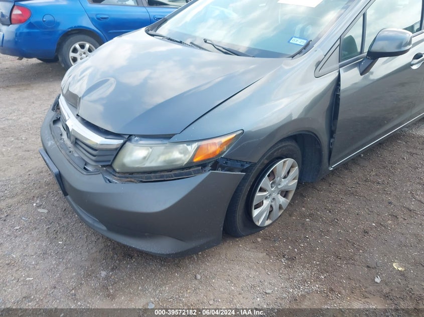 2012 Honda Civic Lx VIN: 2HGFB2F56CH308195 Lot: 39572182