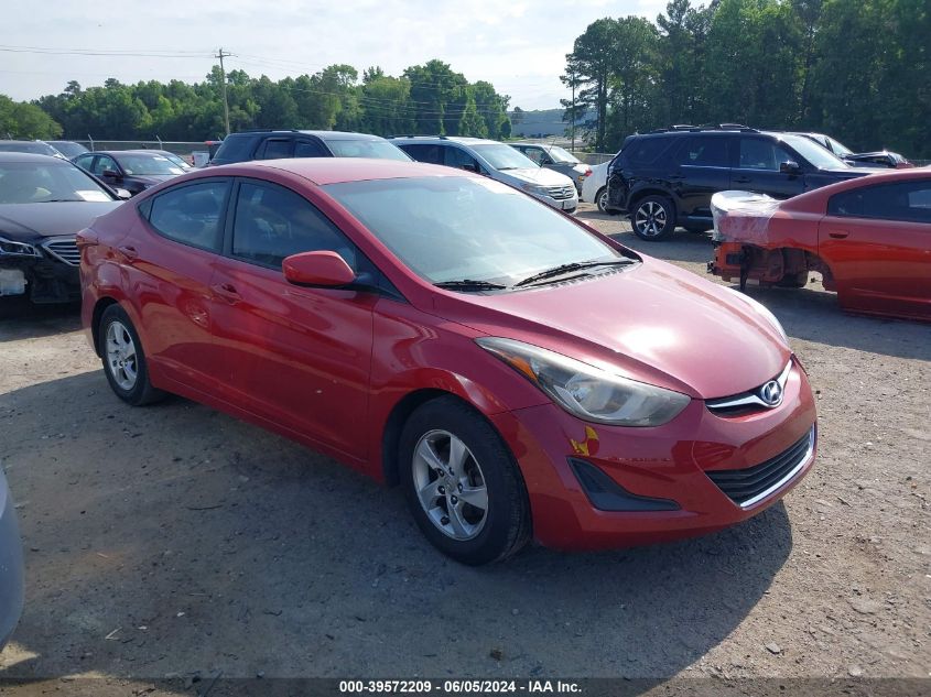 2014 Hyundai Elantra Se VIN: KMHDH4AE8EU169853 Lot: 39572209