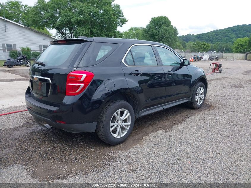 2017 Chevrolet Equinox Ls VIN: 2GNFLEEK4H6190100 Lot: 39572228