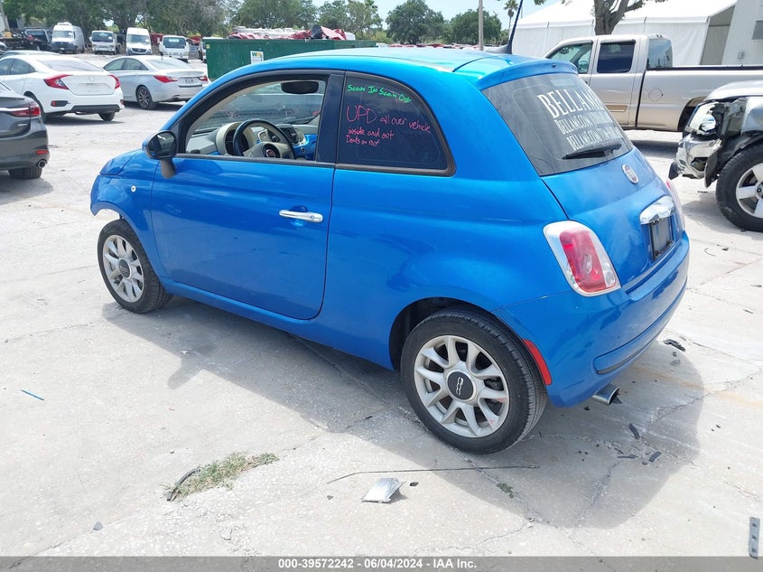 2017 Fiat 500 Pop VIN: 3C3CFFKR8HT669808 Lot: 39572242