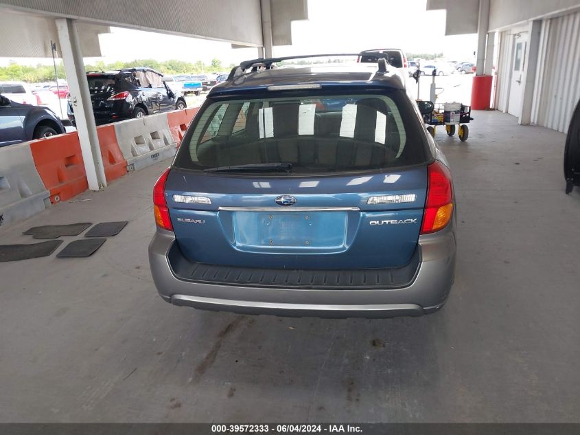 2006 Subaru Outback 2.5I VIN: 4S4BP61C267337233 Lot: 39572333