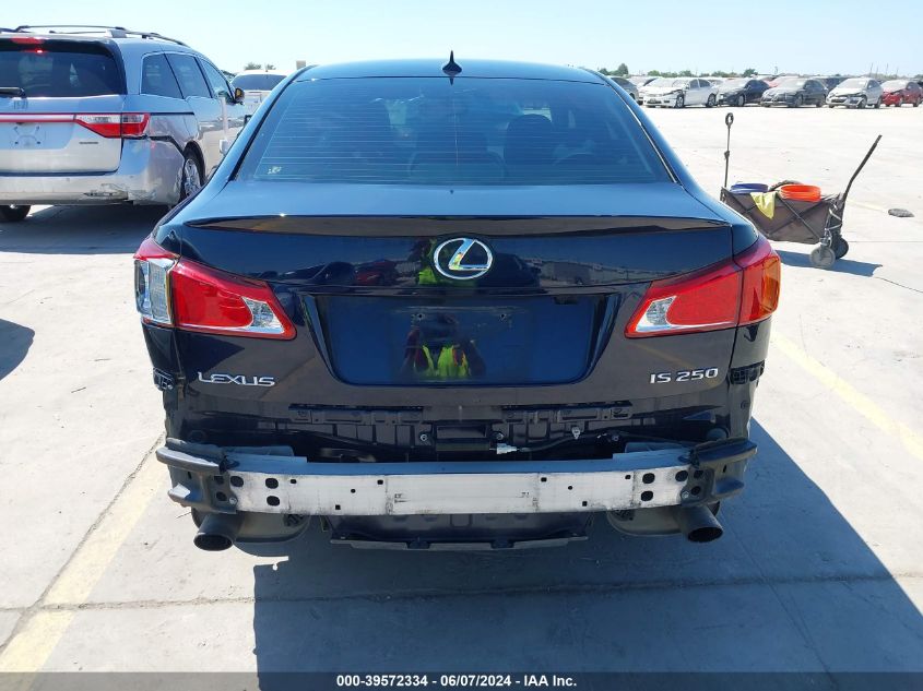 2009 Lexus Is 250 VIN: JTHBK262295092928 Lot: 39572334