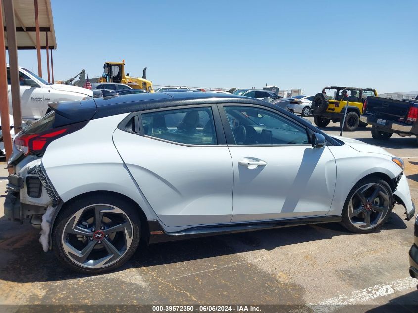 2021 Hyundai Veloster Turbo Ultimate VIN: KMHTH6AB2MU032659 Lot: 39572350