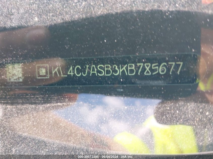 2019 Buick Encore Fwd Preferred VIN: KL4CJASB3KB785677 Lot: 39572395