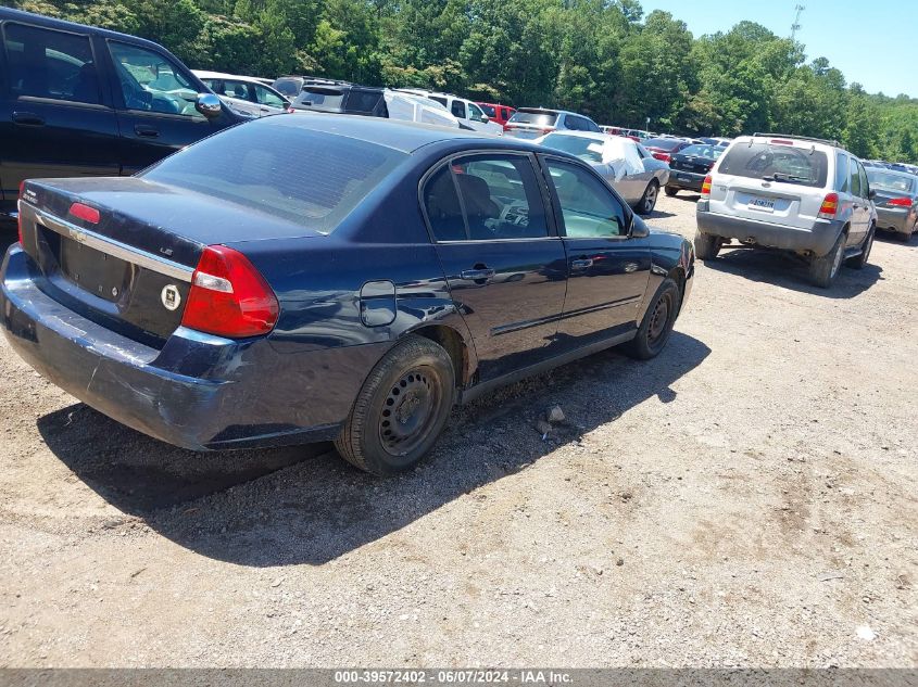 2006 Chevrolet Malibu Ls VIN: 1G1ZS51F66F254697 Lot: 39572402