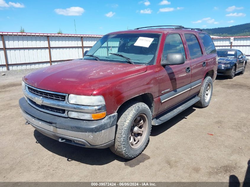 2002 Chevrolet Tahoe Ls VIN: 1GNEK13Z42R127243 Lot: 39572424