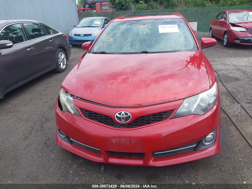 2012 Toyota Camry Se V6 VIN: 4T1BK1FK7CU501557 Lot: 39572429