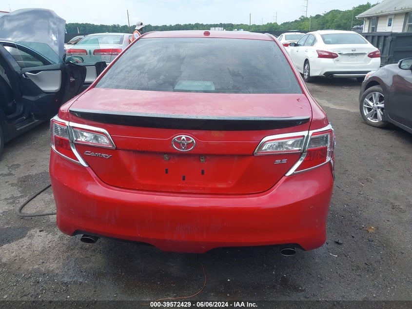2012 Toyota Camry Se V6 VIN: 4T1BK1FK7CU501557 Lot: 39572429