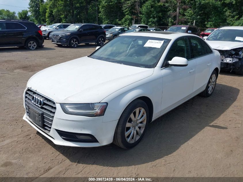 2013 Audi A4 2.0T Premium VIN: WAUAFAFL5DA108184 Lot: 39572439