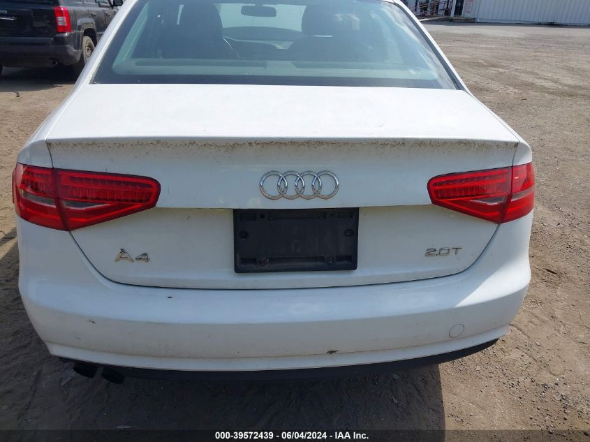2013 Audi A4 2.0T Premium VIN: WAUAFAFL5DA108184 Lot: 39572439