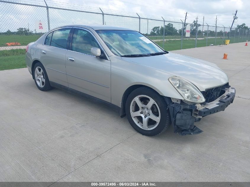 2003 Infiniti G35 Luxury Leather VIN: JNKCV51EX3M329063 Lot: 39572495