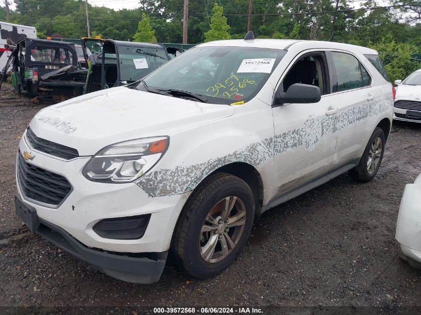 2016 Chevrolet Equinox Ls VIN: 2GNFLEEK4G6225622 Lot: 39572568