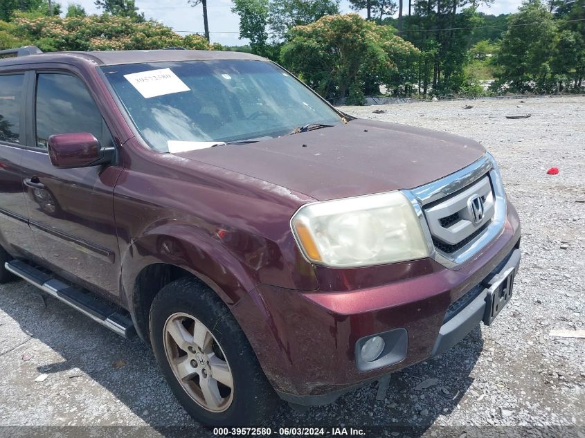 2011 Honda Pilot Ex-L VIN: 5FNYF3H60BB031166 Lot: 39572580
