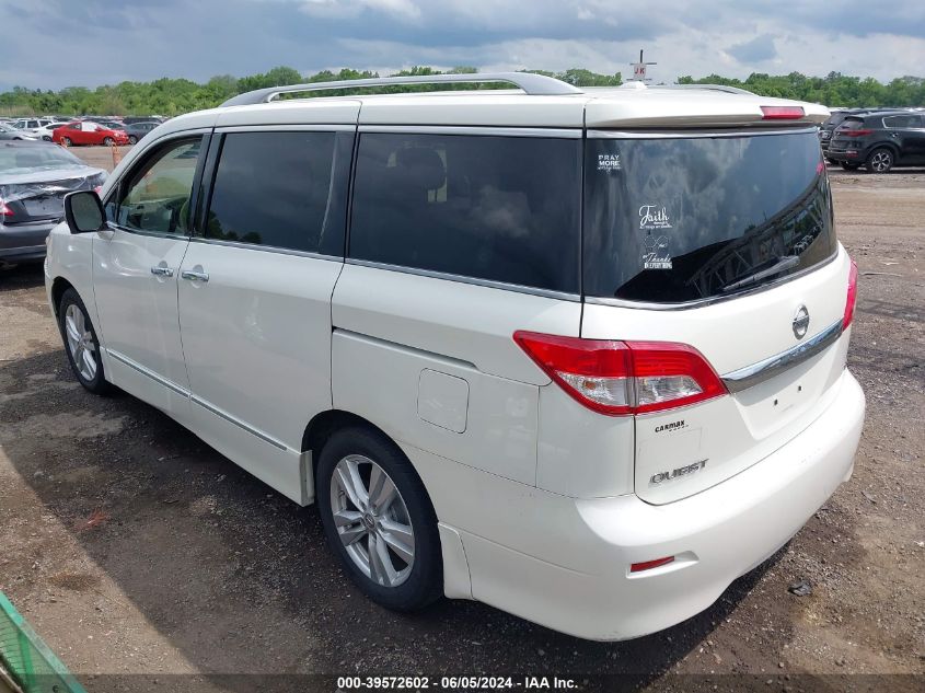 2014 Nissan Quest Le/S/Sl/Sv VIN: JN8AE2KP7E9106903 Lot: 39572602