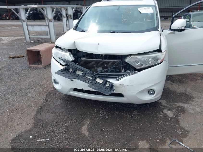 2014 Nissan Quest Le/S/Sl/Sv VIN: JN8AE2KP7E9106903 Lot: 39572602