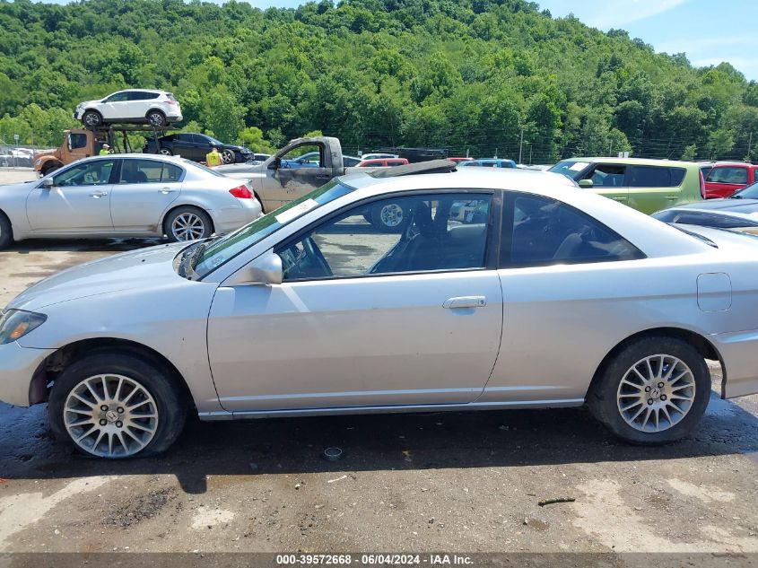 2005 Honda Civic Ex VIN: 1HGEM21905L041187 Lot: 39572668