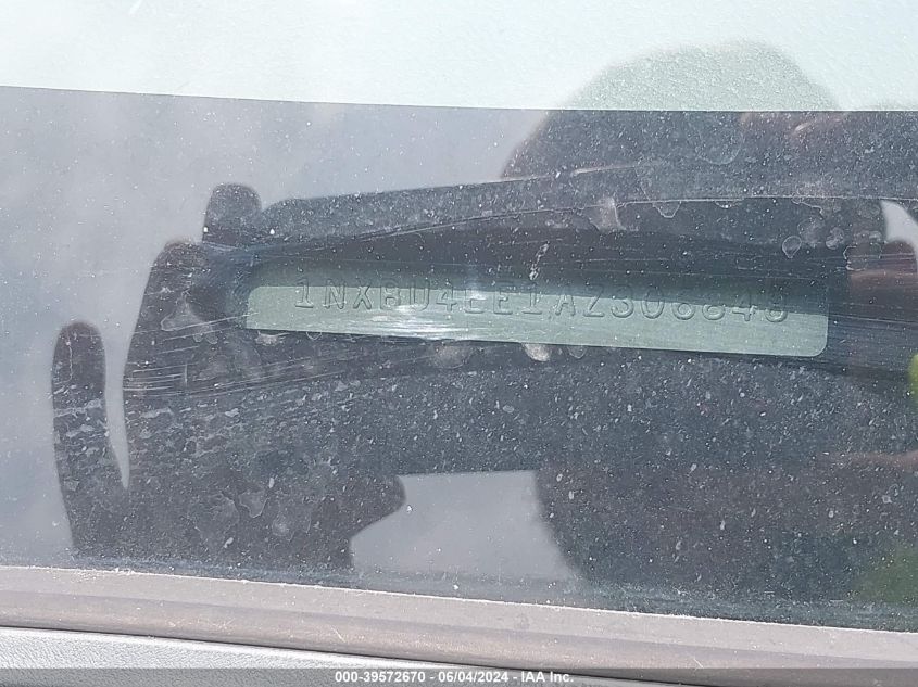 2010 Toyota Corolla Le VIN: 1NXBU4EE1AZ306848 Lot: 39572670