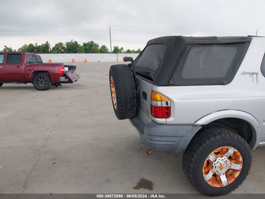 1999 Isuzu Amigo S 3.2L V6 Hard Top/S 3.2L V6 Soft Top VIN: 4S2CM57W1X4333887 Lot: 39572698