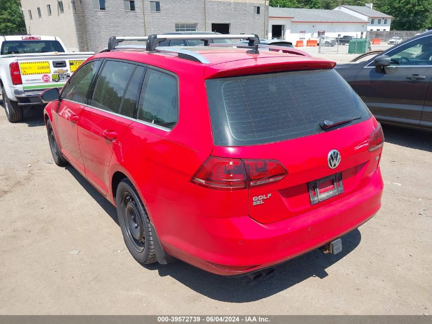 2016 VOLKSWAGEN GOLF SPORTWAGEN TSI SEL 4-DOOR - 3VWC17AU6GM510796