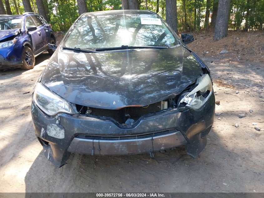 2015 Toyota Corolla Le VIN: 2T1BURHE4FC376040 Lot: 39572756