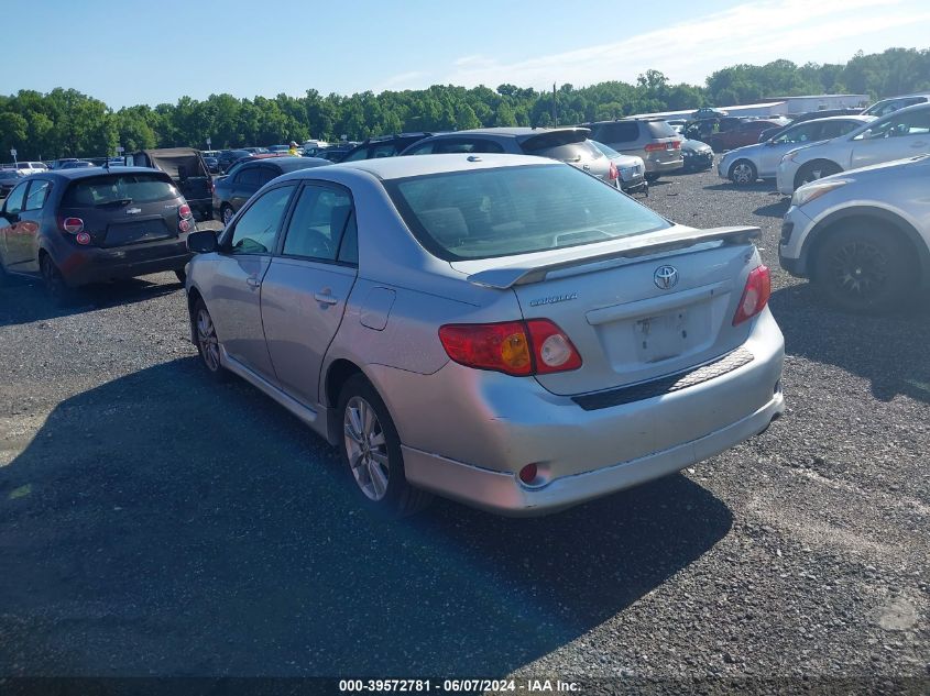 2009 Toyota Corolla S VIN: 2T1BU40E89C095295 Lot: 39572781